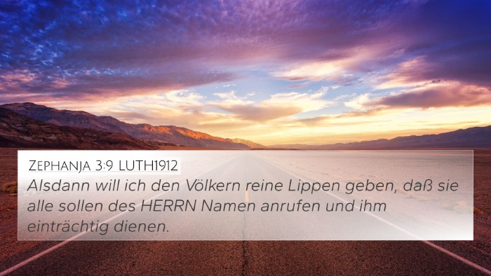 Zephanja 3:9 LUTH1912 Bible Verse Image