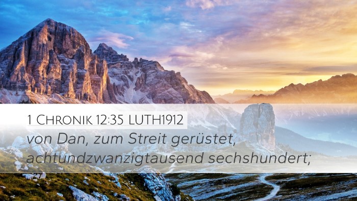 1 Chronik 12:35 LUTH1912 Bible Verse Image