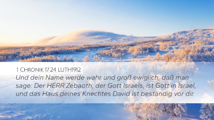 1 Chronik 17:24 LUTH1912 Bible Verse Image