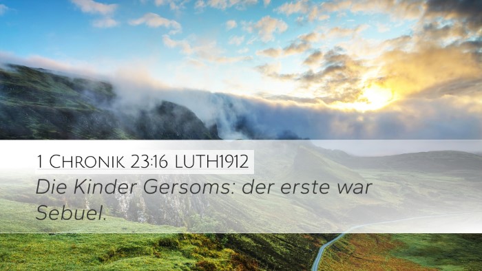 1 Chronik 23:16 LUTH1912 Bible Verse Image
