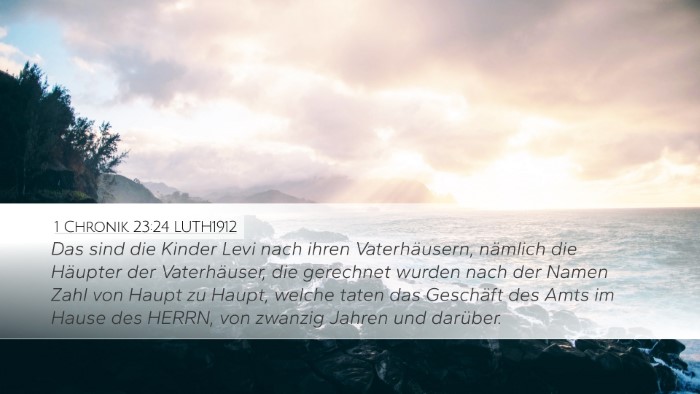 1 Chronik 23:24 LUTH1912 Bible Verse Image