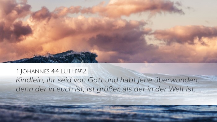 1 Johannes 4:4 LUTH1912 Bible Verse Image