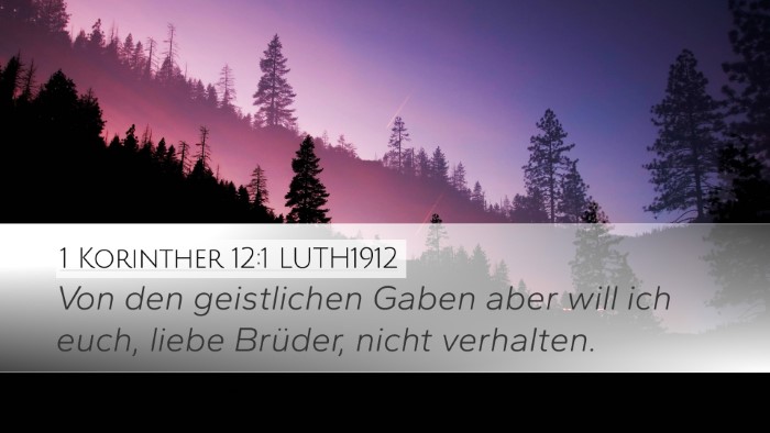 1 Korinther 12:1 LUTH1912 Bible Verse Image