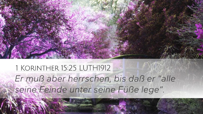 1 Korinther 15:25 LUTH1912 Bible Verse Image