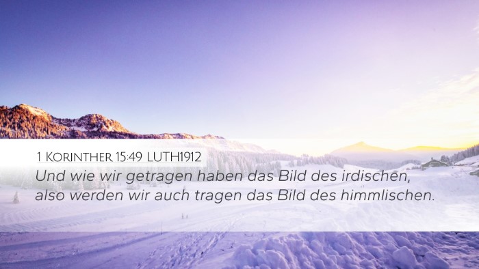 1 Korinther 15:49 LUTH1912 Bible Verse Image