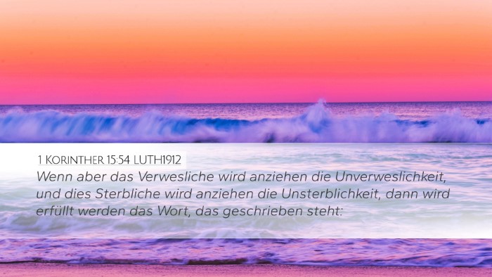 1 Korinther 15:54 LUTH1912 Bible Verse Image