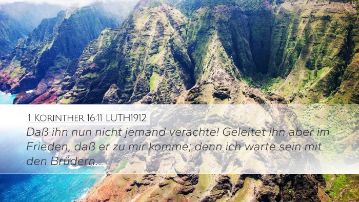 1 Korinther 16:11 LUTH1912 Bible Verse Image