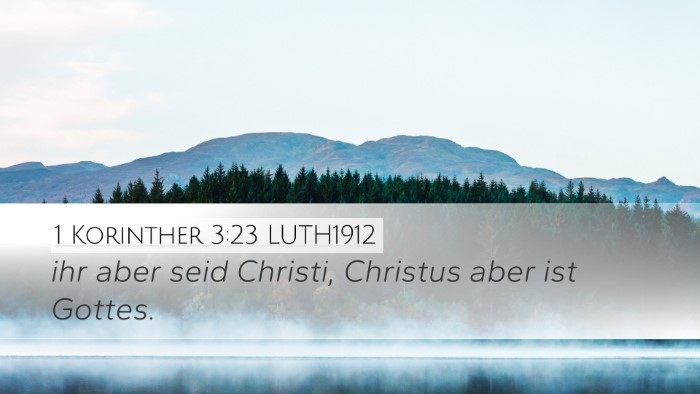 1 Korinther 3:23 LUTH1912 Bible Verse Image