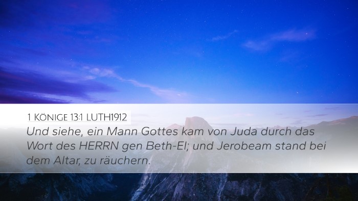 1 Könige 13:1 LUTH1912 Bible Verse Image