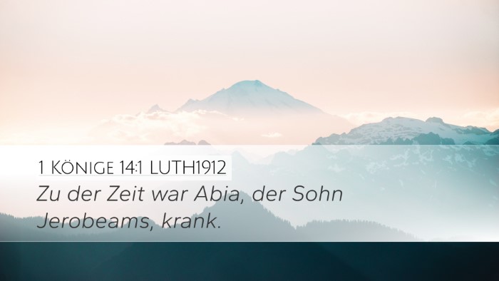 1 Könige 14:1 LUTH1912 Bible Verse Image