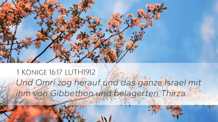 1 Könige 16:17 LUTH1912 Bible Verse Image