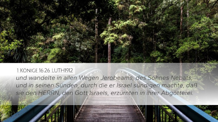 1 Könige 16:26 LUTH1912 Bible Verse Image