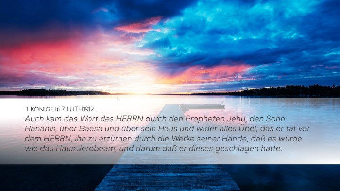 1 Könige 16:7 LUTH1912 Bible Verse Image