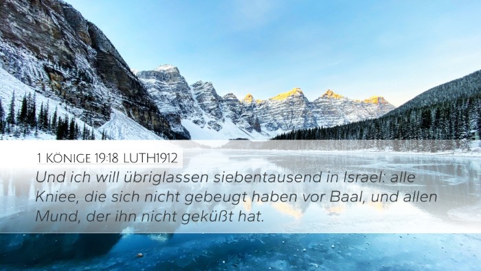 1 Könige 19:18 LUTH1912 Bible Verse Image