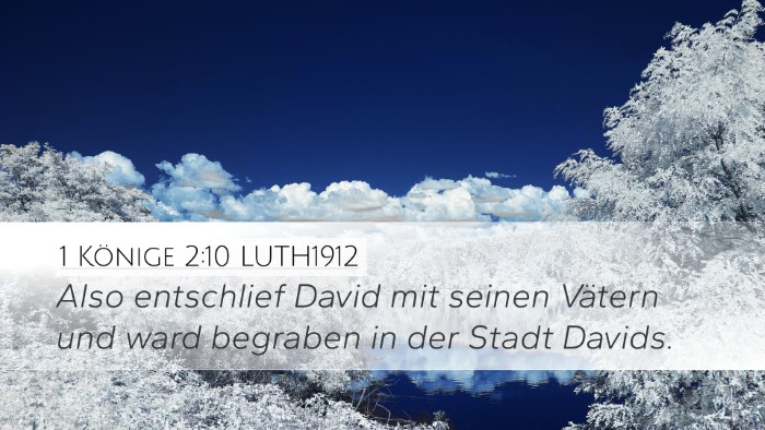 1 Könige 2:10 LUTH1912 Bible Verse Image