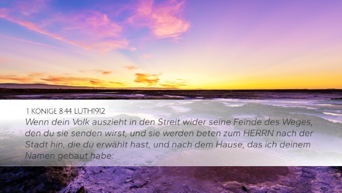 1 Könige 8:44 LUTH1912 Bible Verse Image