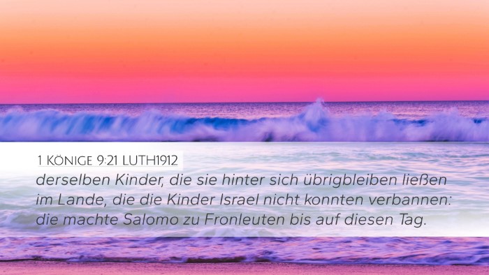 1 Könige 9:21 LUTH1912 Bible Verse Image