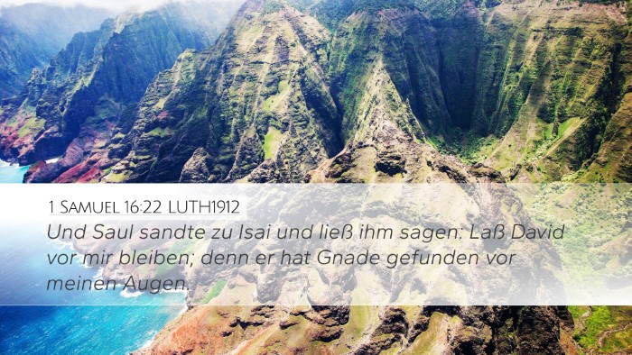 1 Samuel 16:22 LUTH1912 Bible Verse Image
