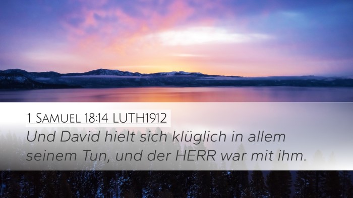 1 Samuel 18:14 LUTH1912 Bible Verse Image