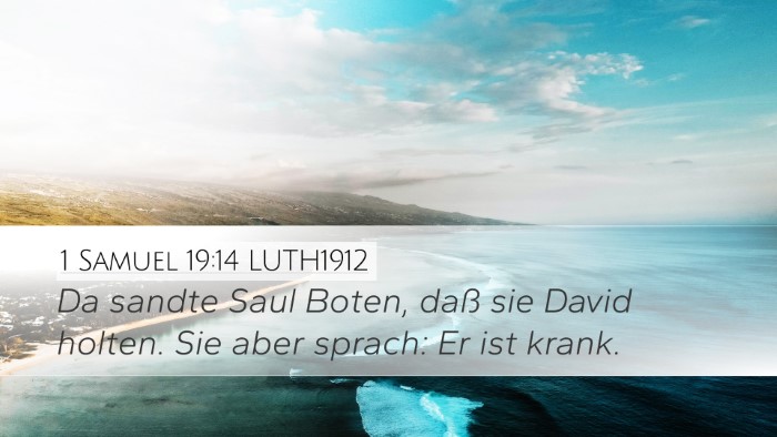 1 Samuel 19:14 LUTH1912 Bible Verse Image