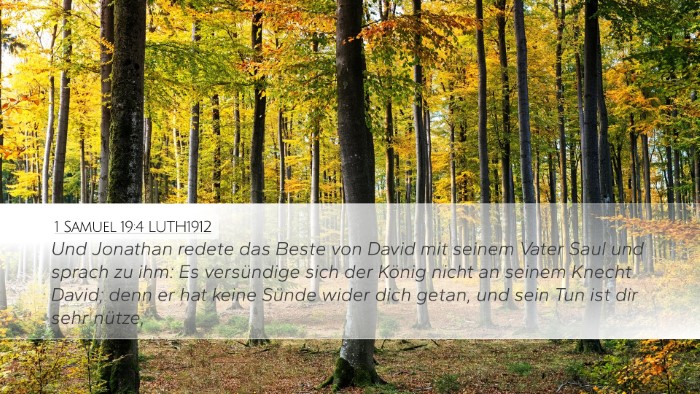 1 Samuel 19:4 LUTH1912 Bible Verse Image