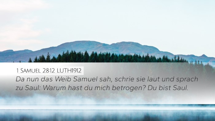 1 Samuel 28:12 LUTH1912 Bible Verse Image