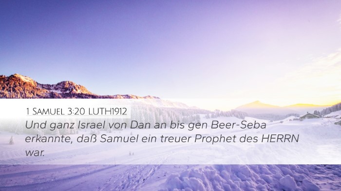 1 Samuel 3:20 LUTH1912 Bible Verse Image