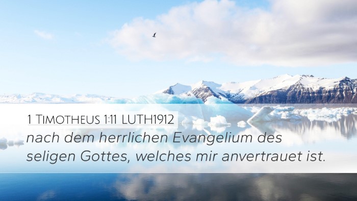 1 Timotheus 1:11 LUTH1912 Bible Verse Image