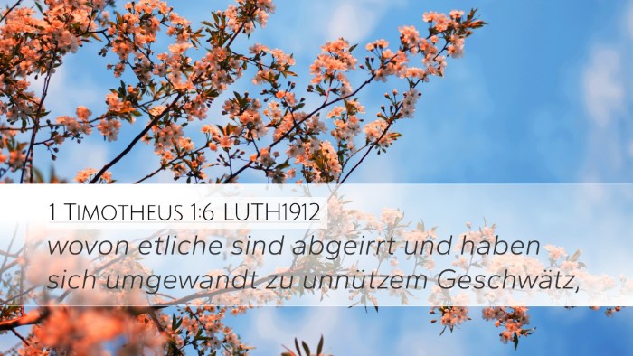 1 Timotheus 1:6 LUTH1912 Bible Verse Image