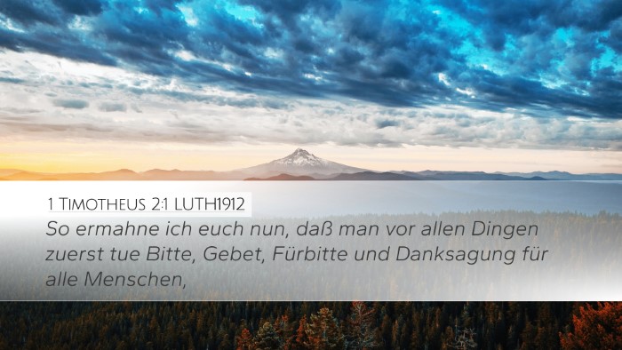1 Timotheus 2:1 LUTH1912 Bible Verse Image