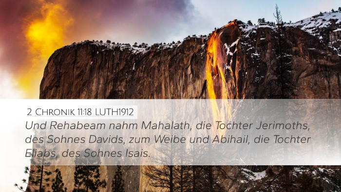 2 Chronik 11:18 LUTH1912 Bible Verse Image