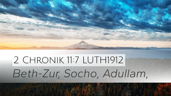 2 Chronik 11:7 LUTH1912 Bible Verse Image