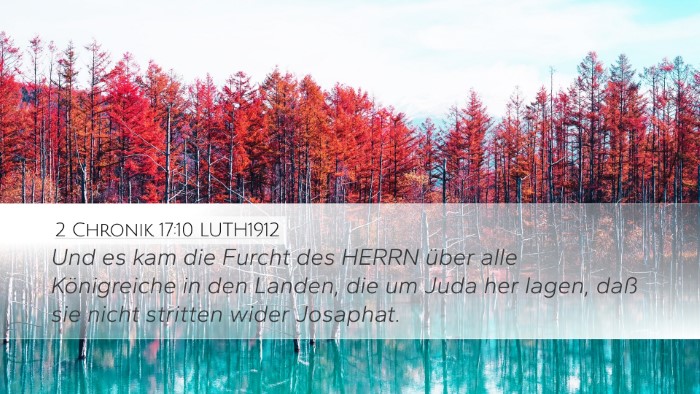 2 Chronik 17:10 LUTH1912 Desktop Wallpaper - Und es kam die Furcht des HERRN über alle - Desktop Bible Verse Wallpaper