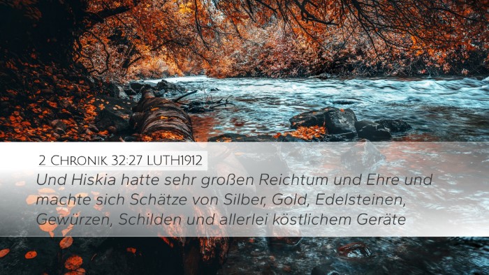 2 Chronik 32:27 LUTH1912 Bible Verse Image