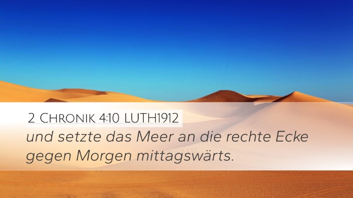 2 Chronik 4:10 LUTH1912 Bible Verse Image