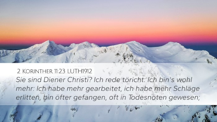 2 Korinther 11:23 LUTH1912 Bible Verse Image