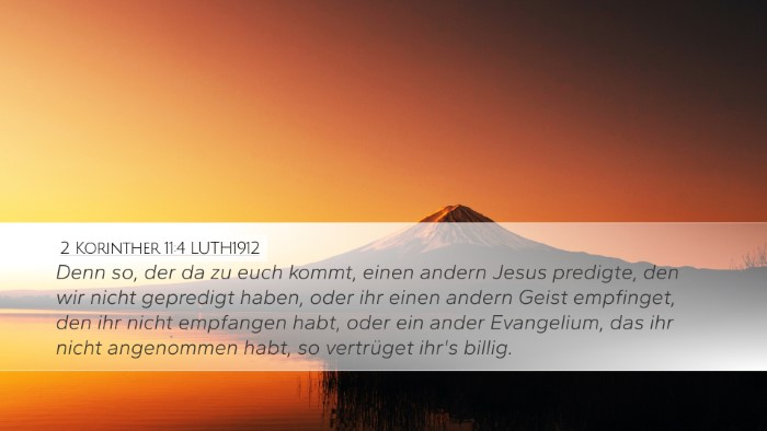 2 Korinther 11:4 LUTH1912 Bible Verse Image