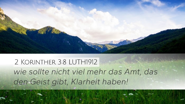 2 Korinther 3:8 LUTH1912 Desktop Wallpaper - wie sollte nicht viel mehr das Amt, das den Geist - Desktop Bible Verse Wallpaper