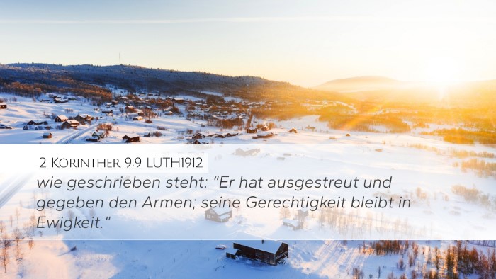 2 Korinther 9:9 LUTH1912 Desktop Wallpaper - wie geschrieben steht: “Er hat ausgestreut und - Desktop Bible Verse Wallpaper
