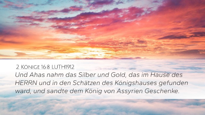 2 Könige 16:8 LUTH1912 Bible Verse Image