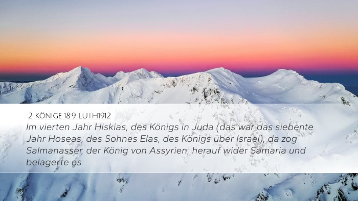 2 Könige 18:9 LUTH1912 Bible Verse Image
