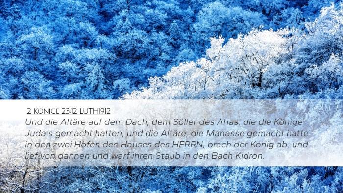 2 Könige 23:12 LUTH1912 Bible Verse Image