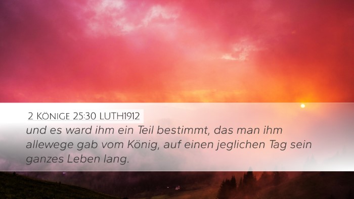 2 Könige 25:30 LUTH1912 Bible Verse Image