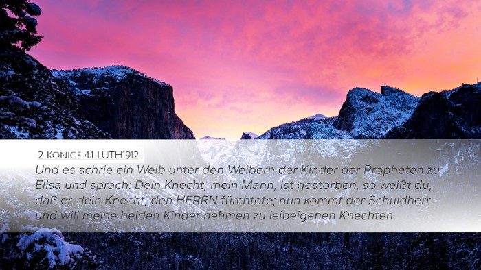 2 Könige 4:1 LUTH1912 Bible Verse Image