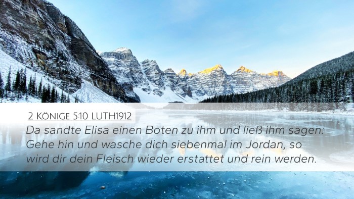 2 Könige 5:10 LUTH1912 Bible Verse Image