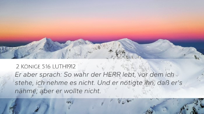 2 Könige 5:16 LUTH1912 Bible Verse Image