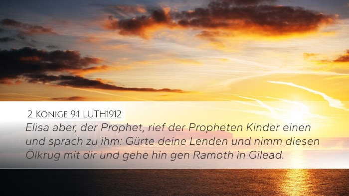 2 Könige 9:1 LUTH1912 Bible Verse Image
