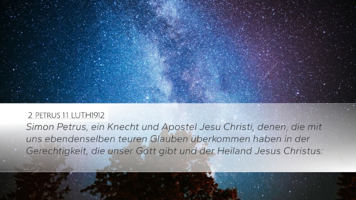 2 Petrus 1:1 LUTH1912 Bible Verse Image