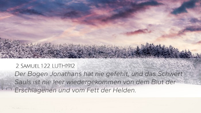 2 Samuel 1:22 LUTH1912 Bible Verse Image