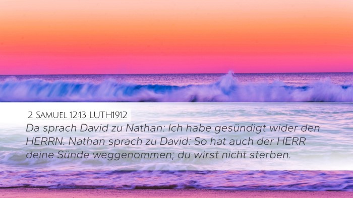 2 Samuel 12:13 LUTH1912 Bible Verse Image